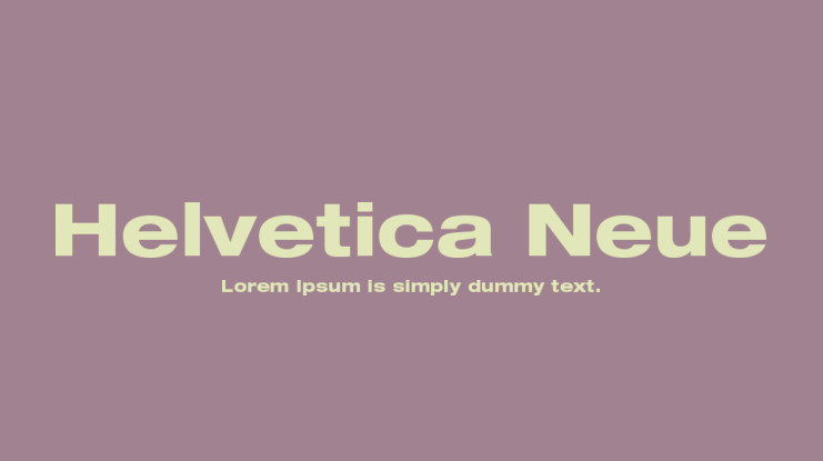 フォント Helvetica Neue
