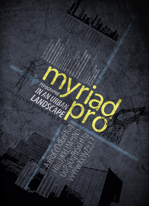 フォント Myriad Pro SemiCondensed
