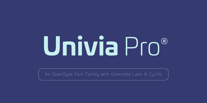 フォント Univia Pro
