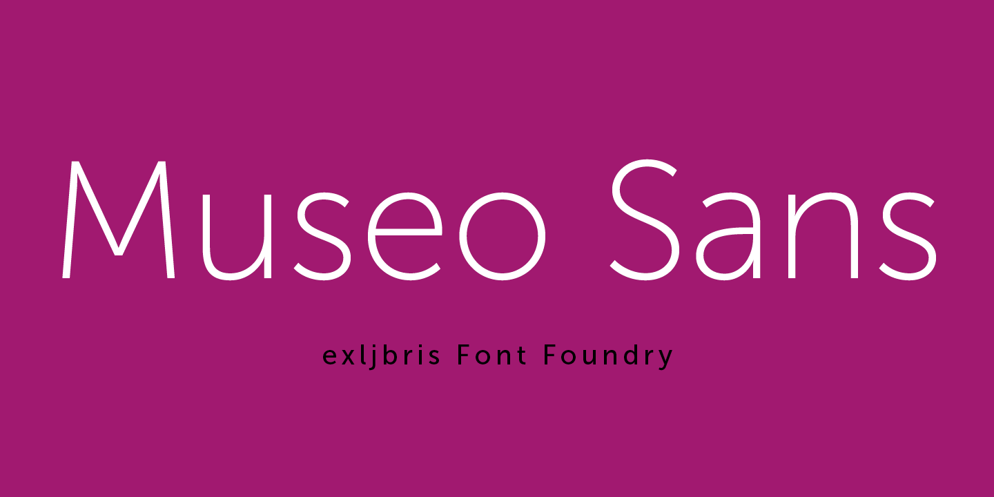 フォント Museo Sans