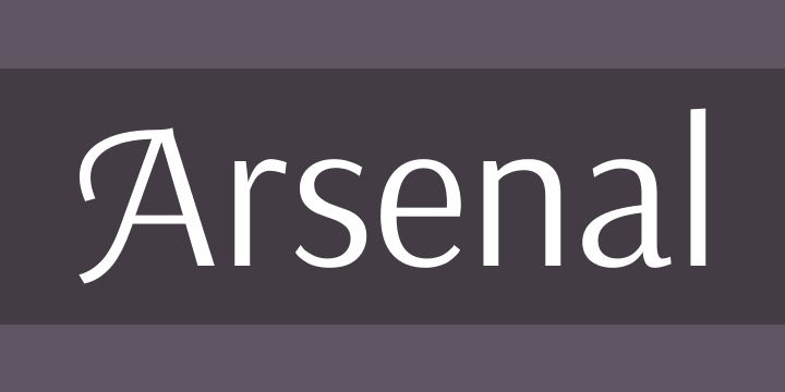 フォント Arsenal