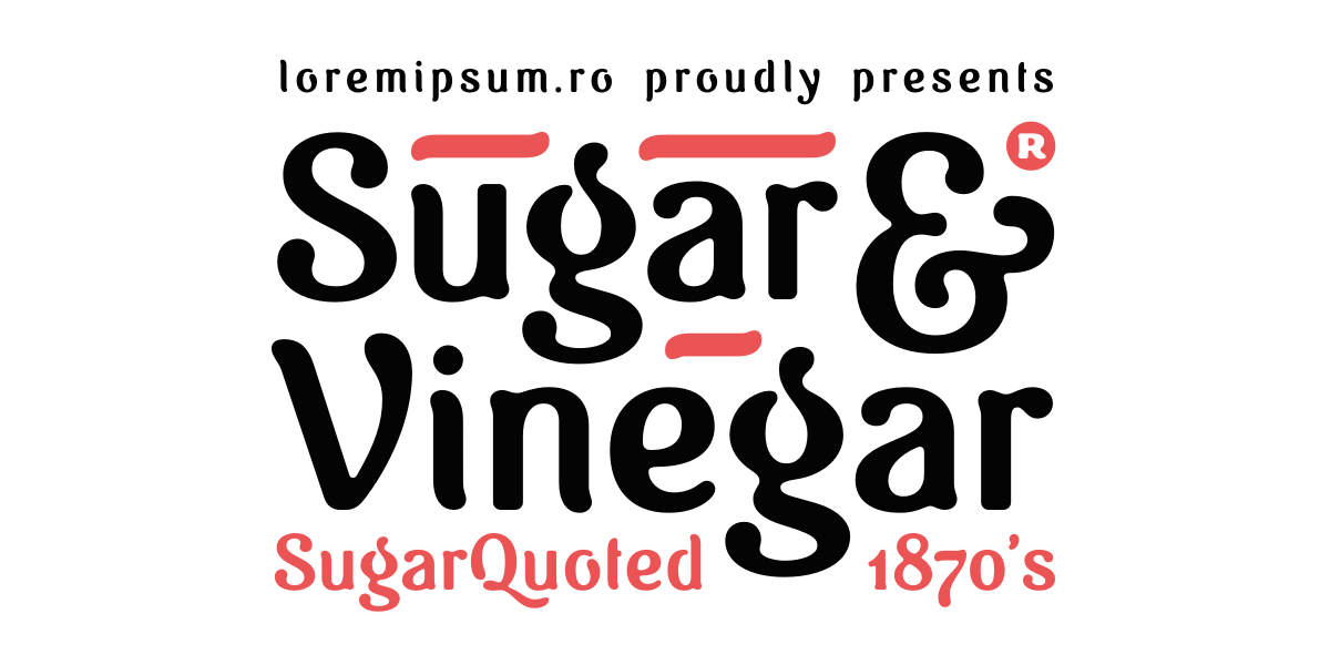 フォント Sugar & Vinegar