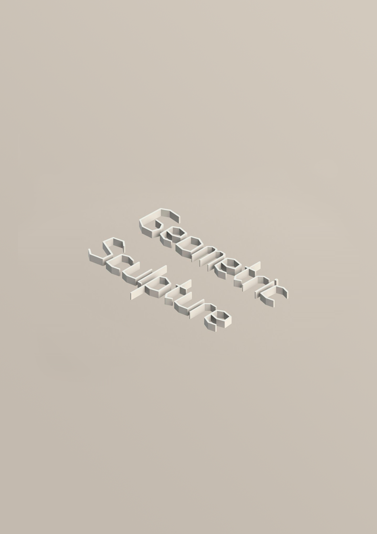 フォント Geometric Sculpture