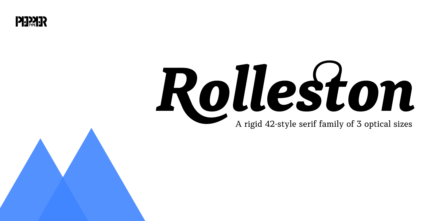 フォント Rolleston Title Light