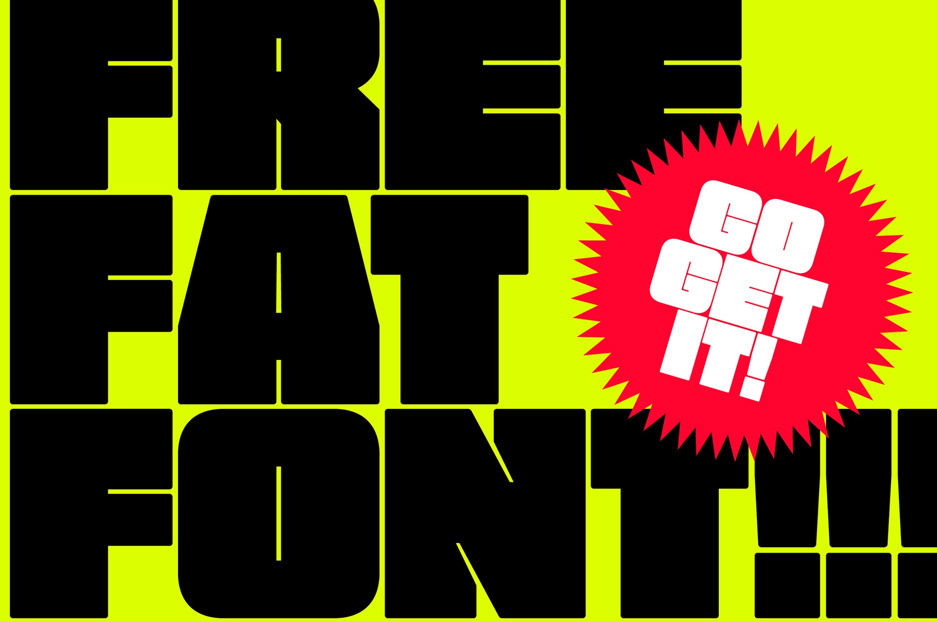 Free Fat Font