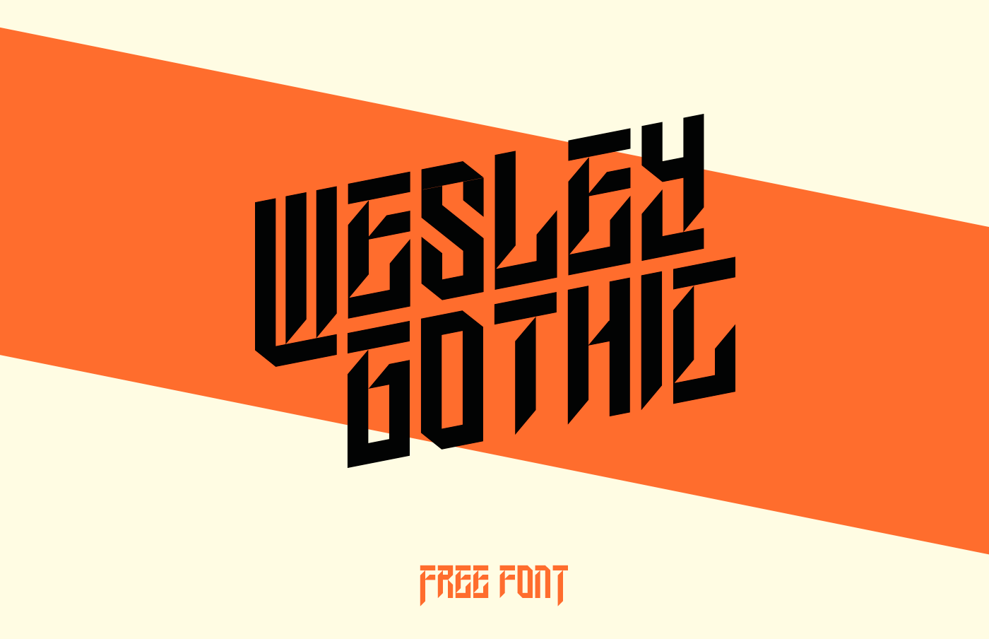 フォント Wesley Gothic