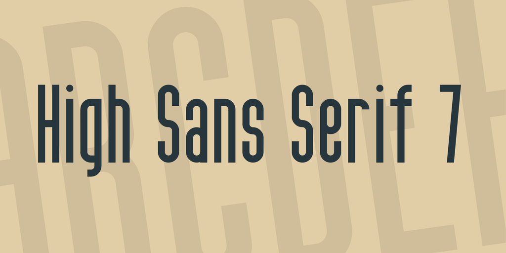 フォント High Sans Serif 7