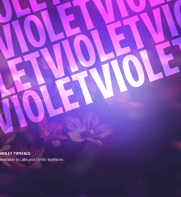 フォント Violet