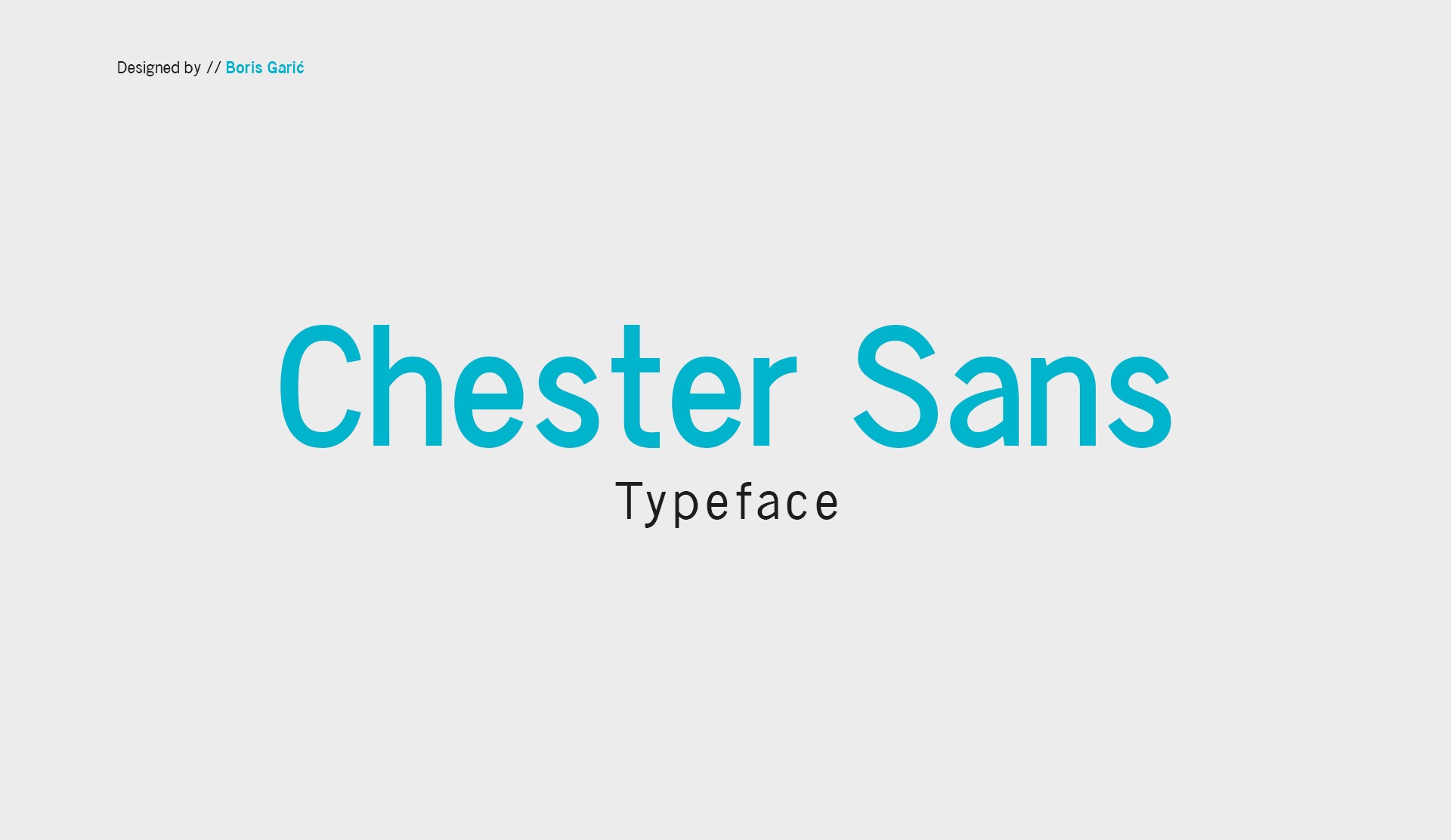 フォント Chester Sans