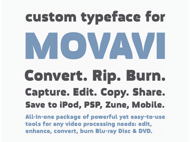 フォント Movavi Grotesque 