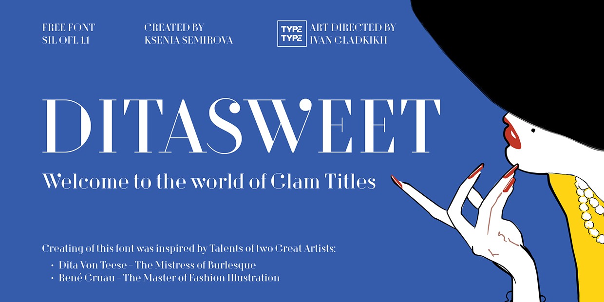 フォント Dita Sweet