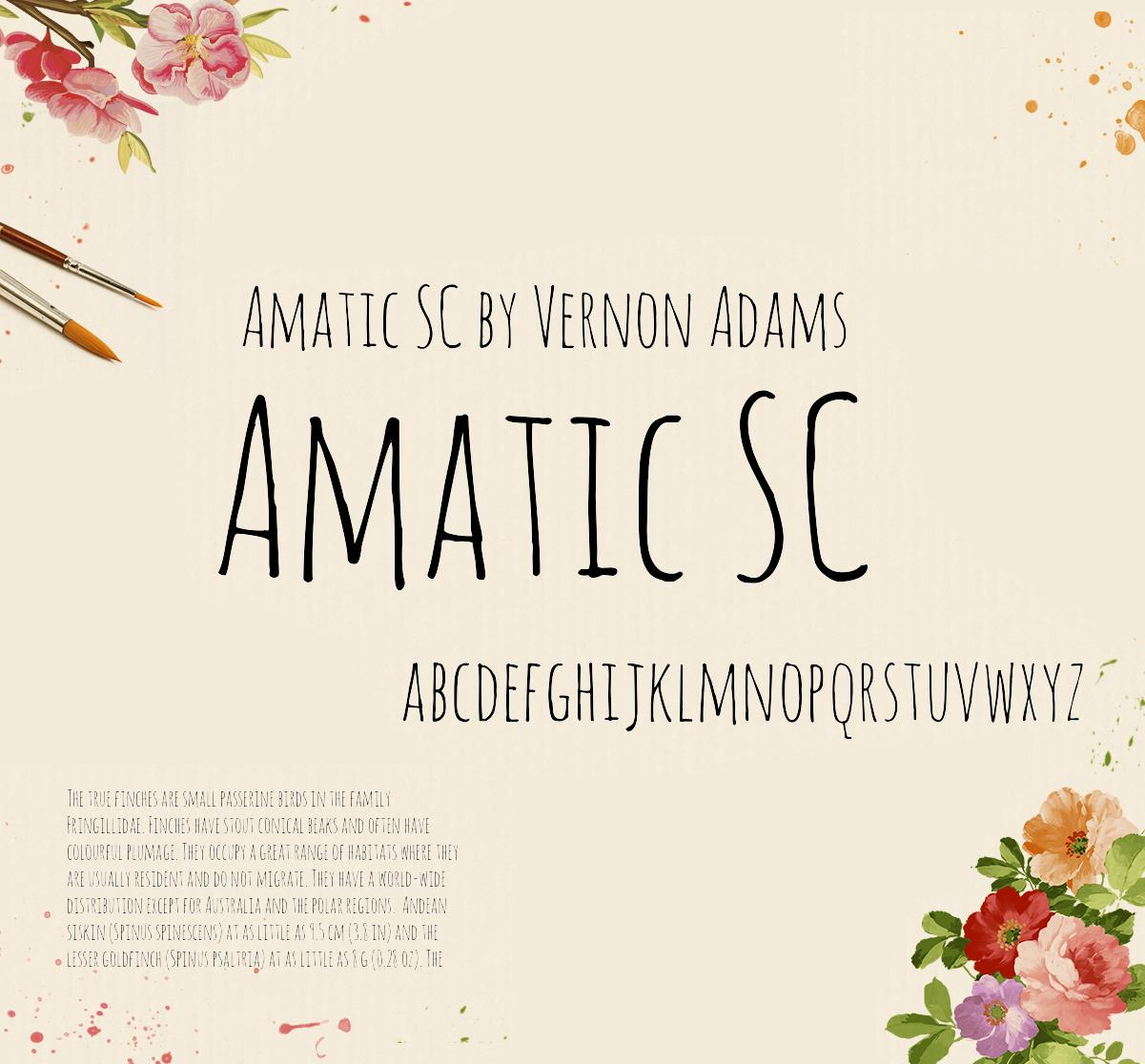 フォント Amatic SC