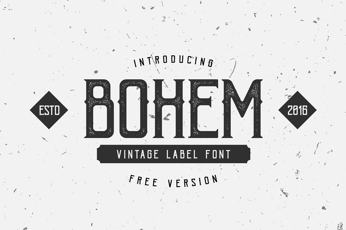 フォント Bohem Press