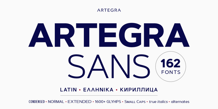 フォント Artegra Sans