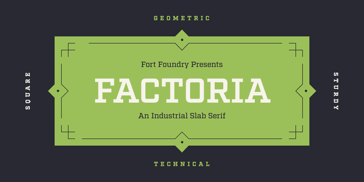 フォント Factoria