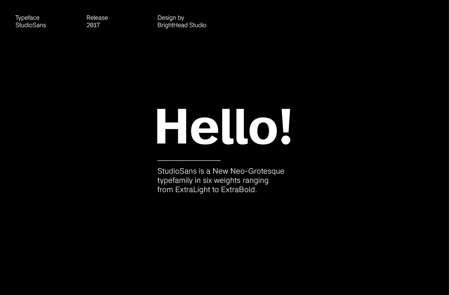 フォント Studio Sans DEMO