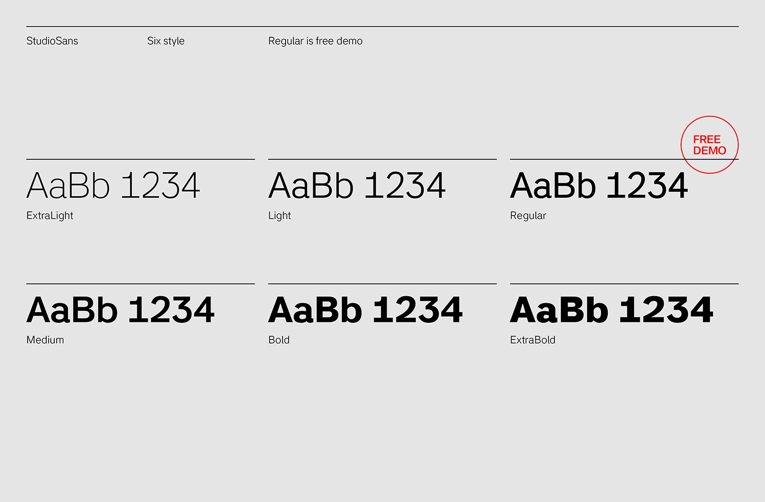Studio Sans DEMO