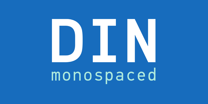 フォント PF Din Mono