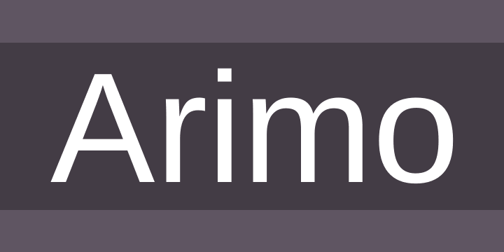 フォント Arimo