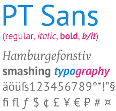 フォント PT Sans
