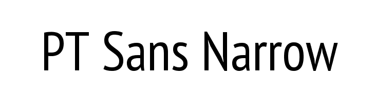 フォント PT Sans Narrow