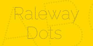 フォント Raleway Dots