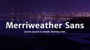 フォント Merriweather Sans