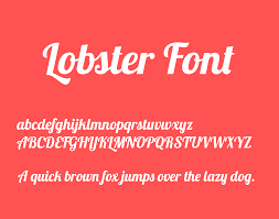 フォント Lobster