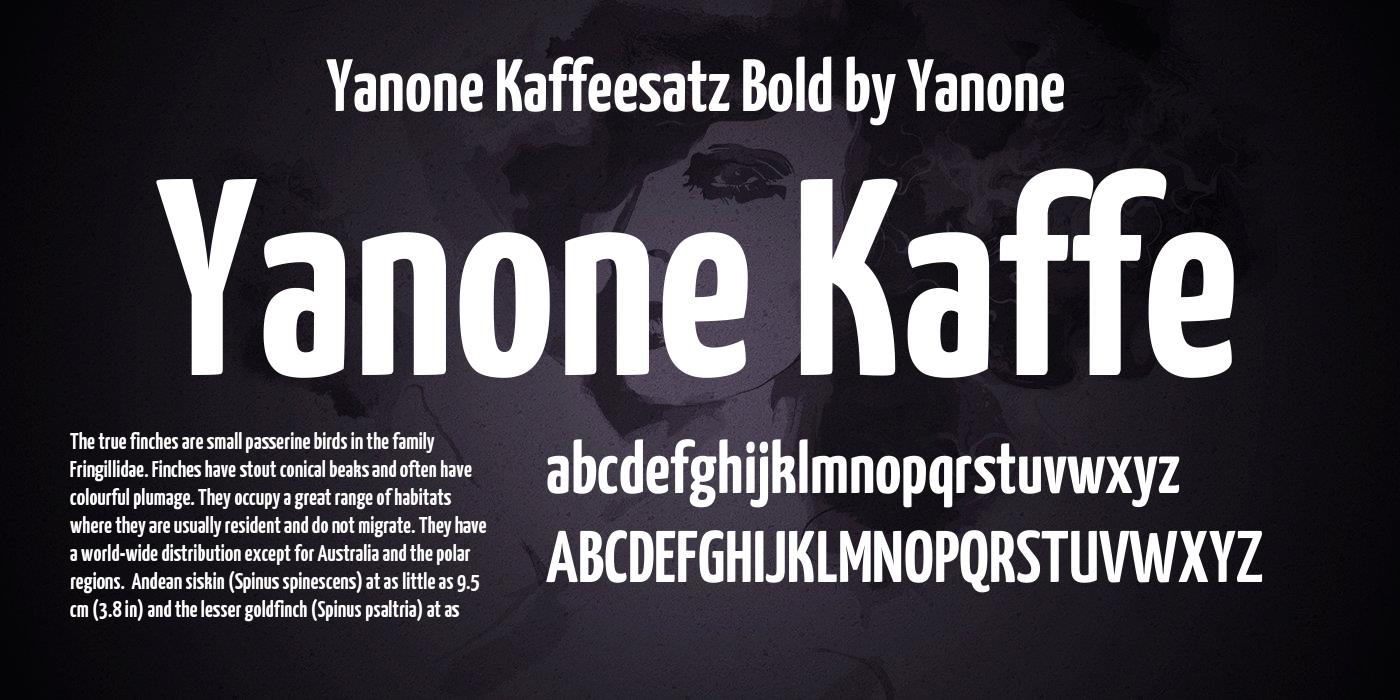 フォント Yanone Kaffeesatz