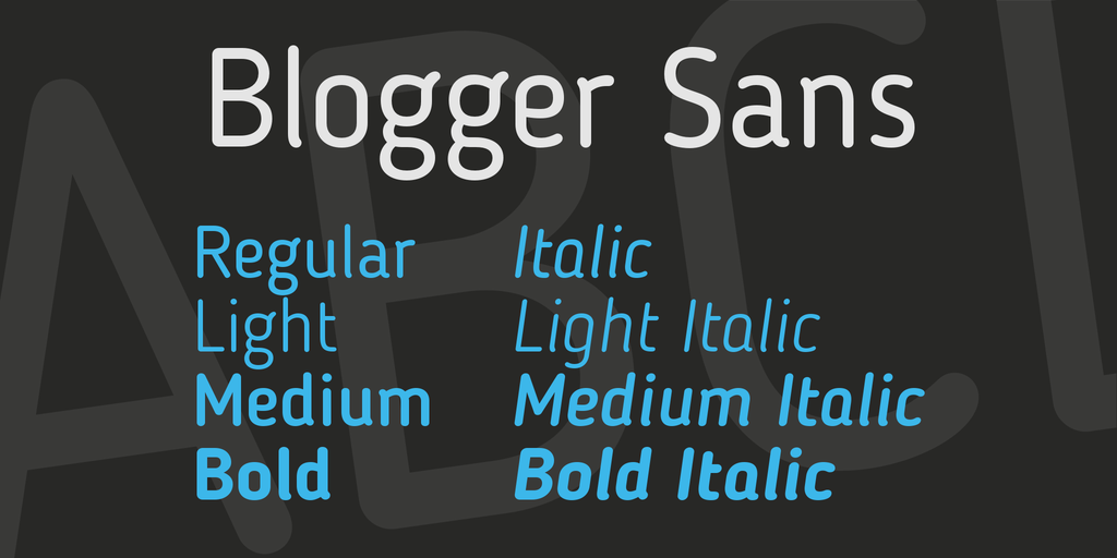 Blogger Sans