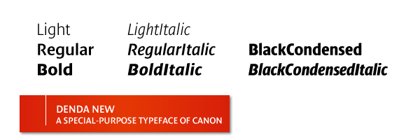 フォント Denda New