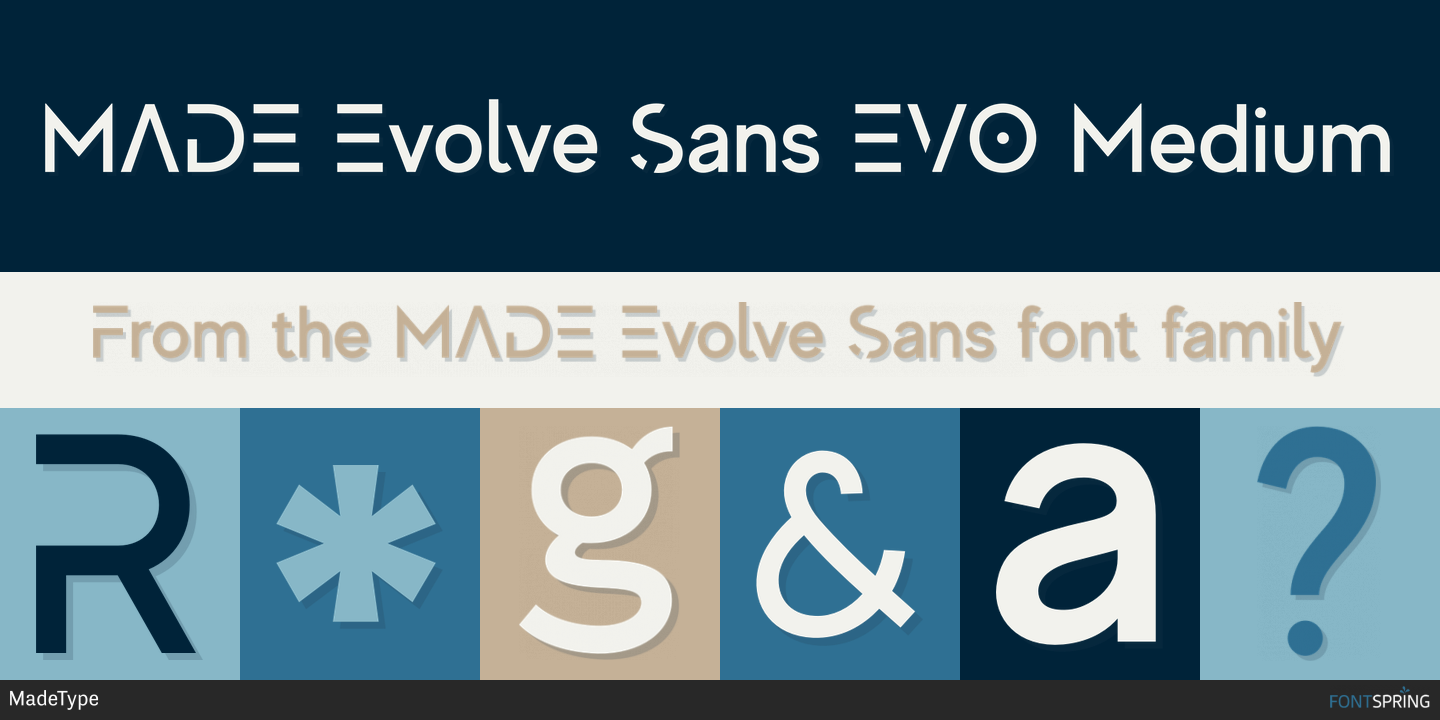 フォント Evolve Sans EVO