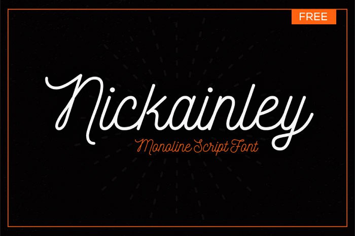 フォント Nickainley