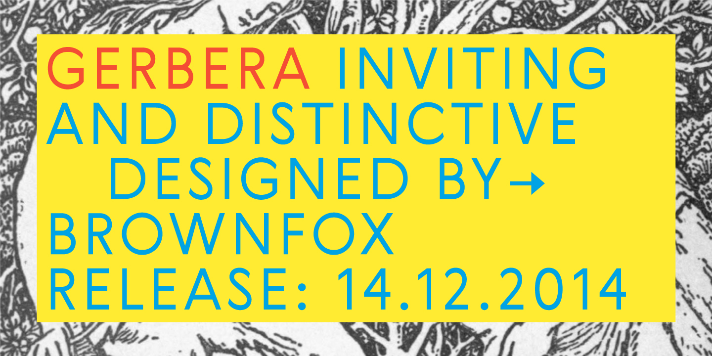 フォント Gerbera