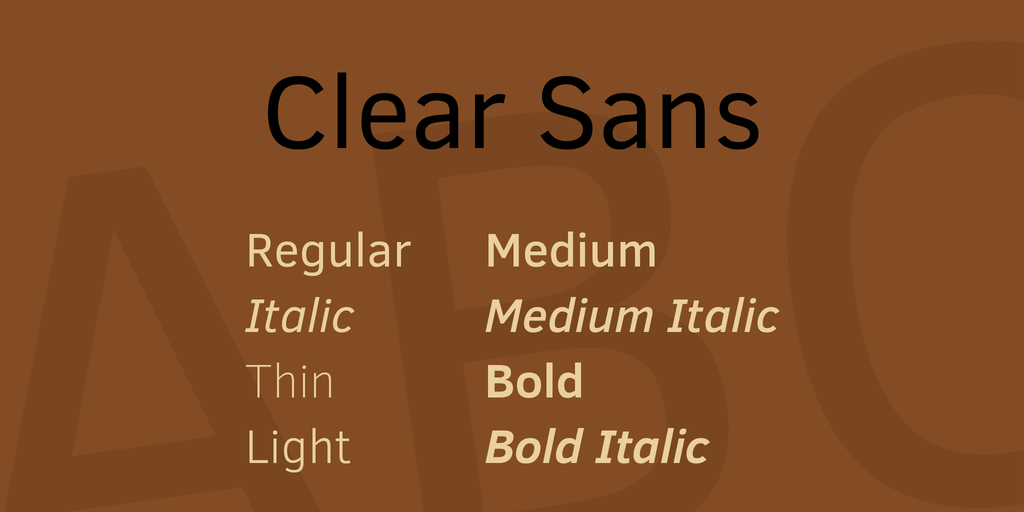 フォント Clear Sans