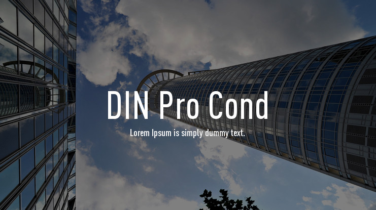 フォント DIN Pro