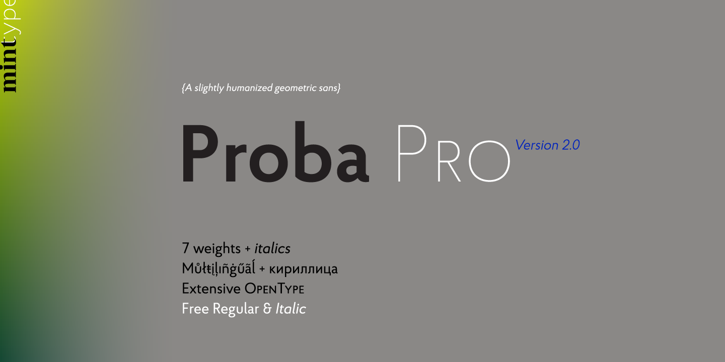 フォント Proba Pro