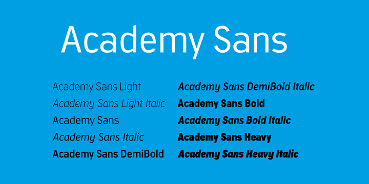 フォント Academy Sans