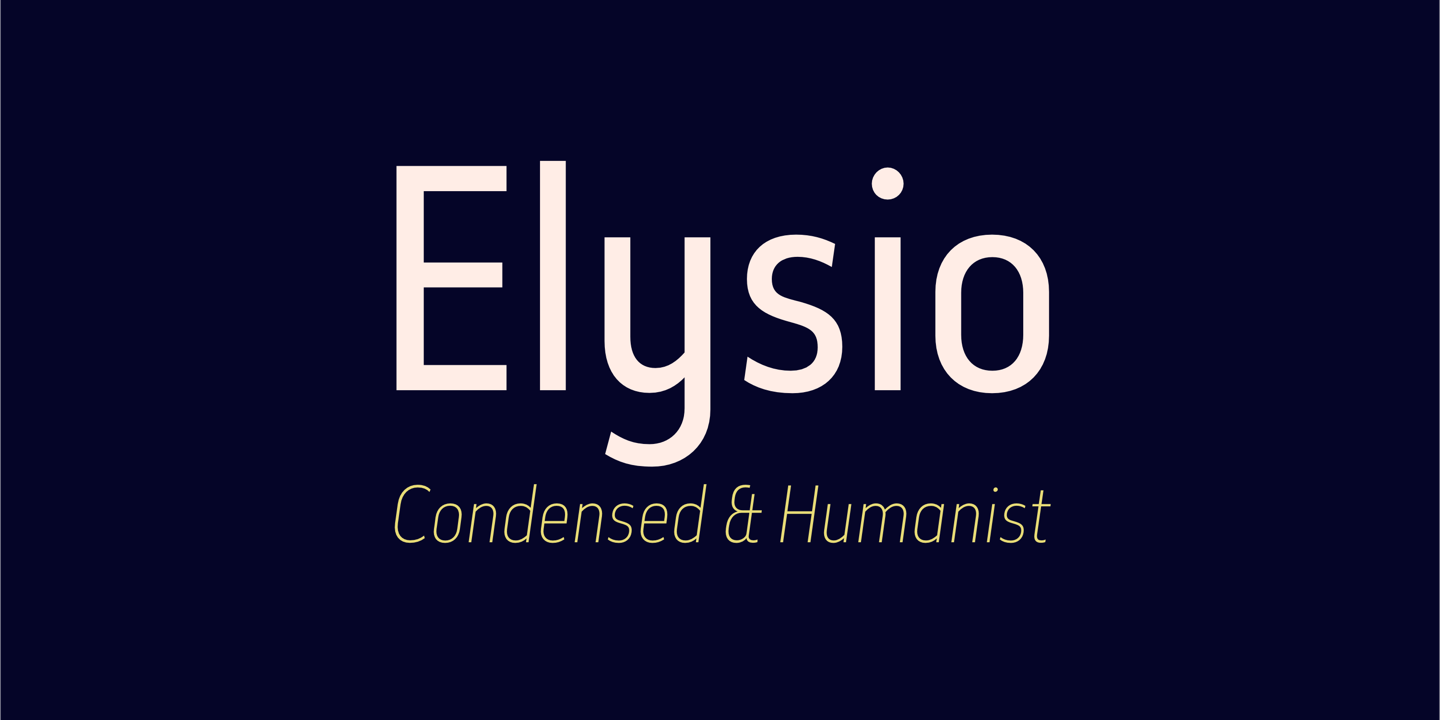 フォント Elysio