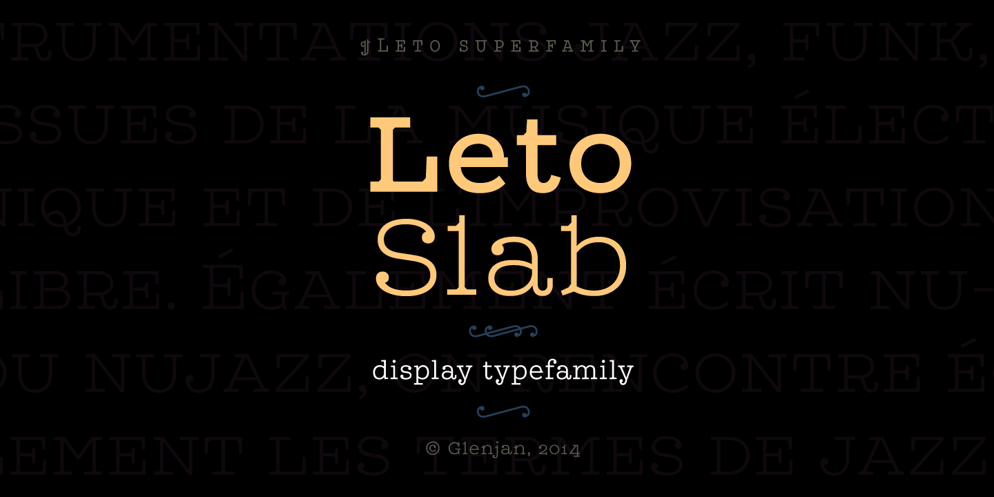 フォント Leto Slab