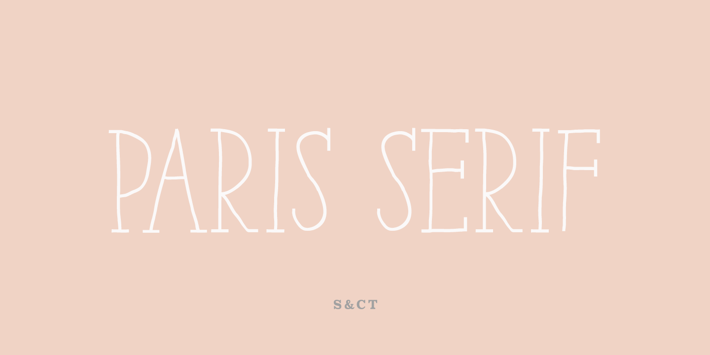 フォント Paris Serif