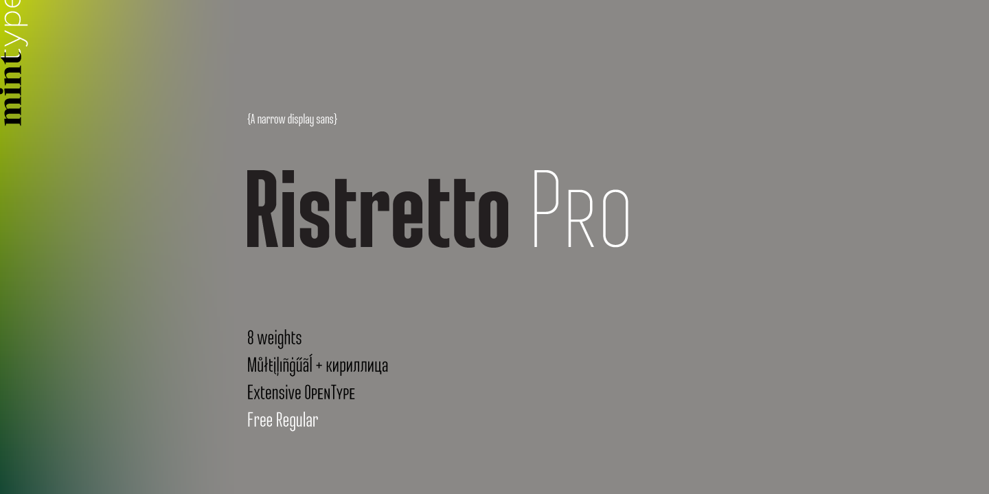 フォント Ristretto Pro