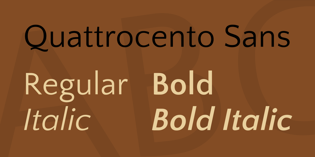 Quattrocento Sans