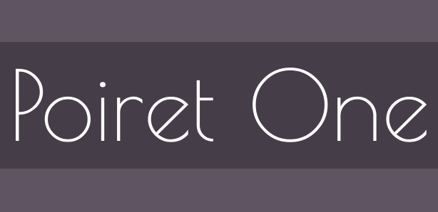 フォント Poiret One