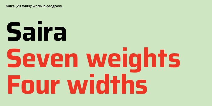 フォント Saira