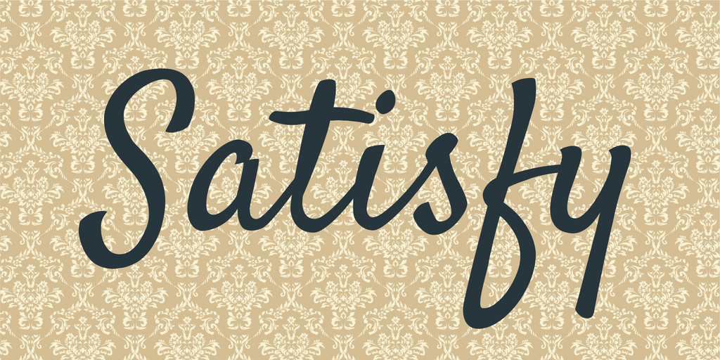 フォント Satisfy