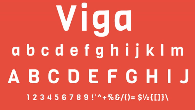 フォント Viga