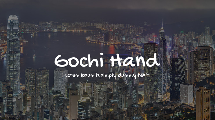 フォント Gochi Hand