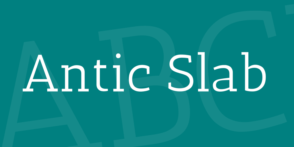 フォント Antic Slab