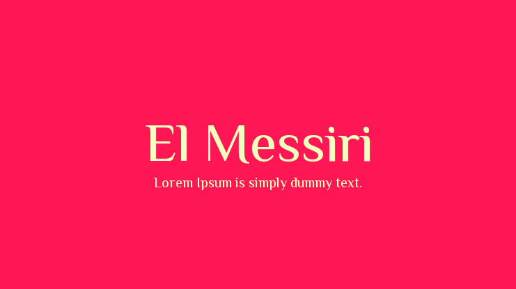 フォント El Messiri